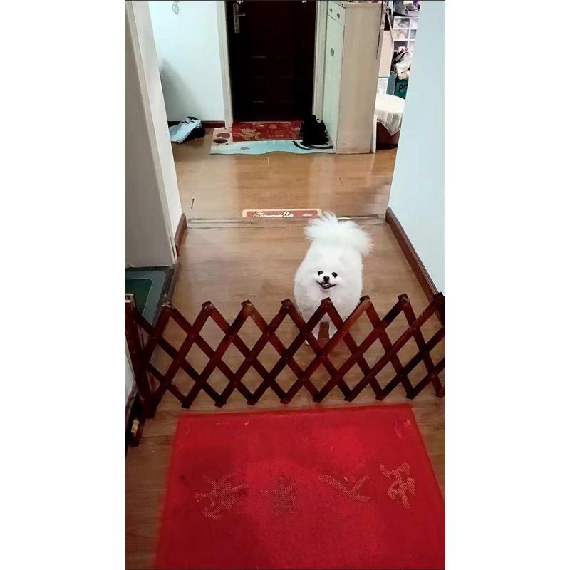 宠物围栏狗笼隔断拦狗栅栏阳台隔离门可伸缩栅栏门挡狗挡猫兔护栏