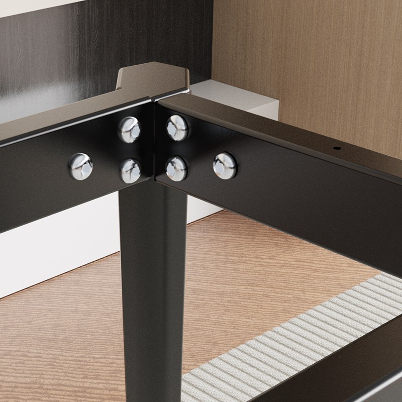 金属桌脚铁艺桌腿支架岩板桌架底座餐桌腿铁架架子书桌桌子腿定制