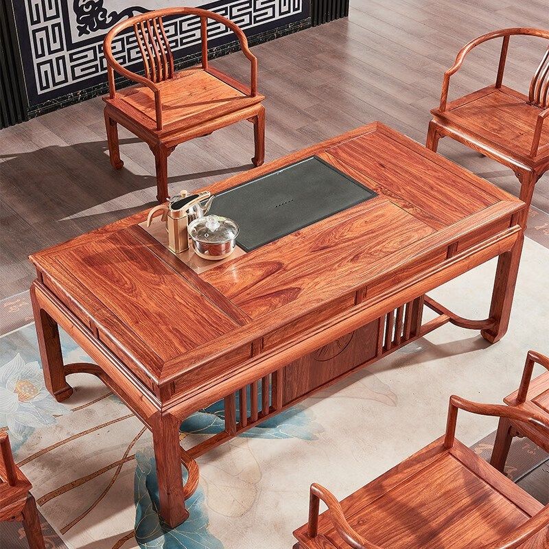 刺猬紫檀红木茶桌椅茶台新梨木功夫茶几喝茶泡茶装,商业/办公家具,茶台/茶桌,淘宝优惠券,粉丝福利购,淘宝优惠卷