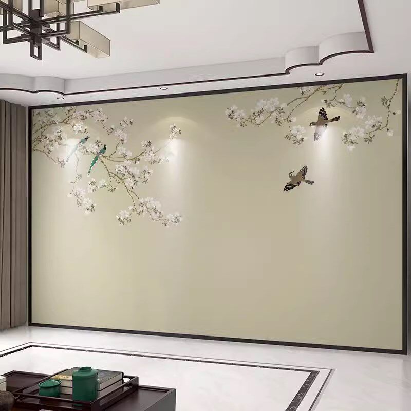 新鸟热转印环保墙布电视背景墙客厅沙发卧室壁画壁布