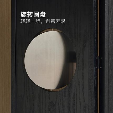 轻奢现代折叠屏风小户型中古客厅入户创意黑色可移动玄关隔断墙