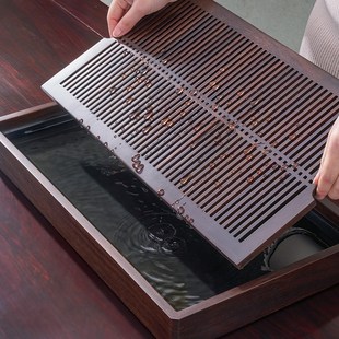 汉唐实木茶盘储排水两用茶托盘客厅家用大号茶台茶海功夫茶具套装