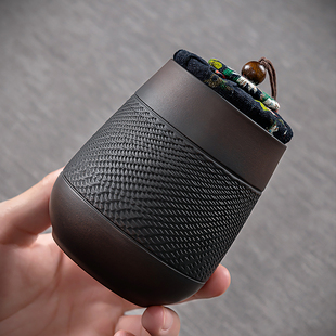 紫陶石磨自动茶具套组家用功夫茶杯懒人泡茶神器轻奢陶瓷茶壶