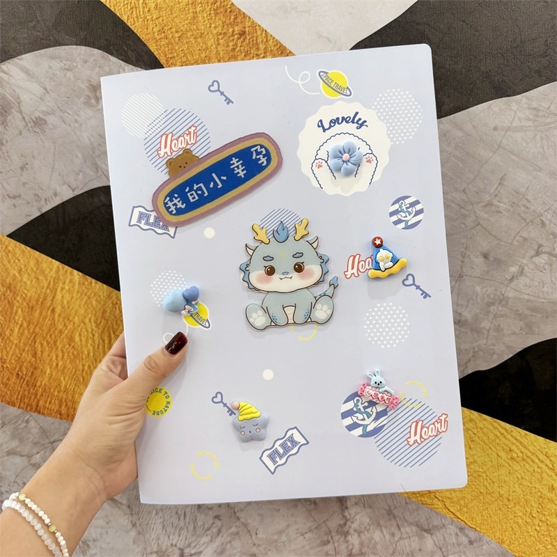 可爱龙宝宝妈妈孕检收纳册a4a5资料册文件夹孕期产检报告单档案册