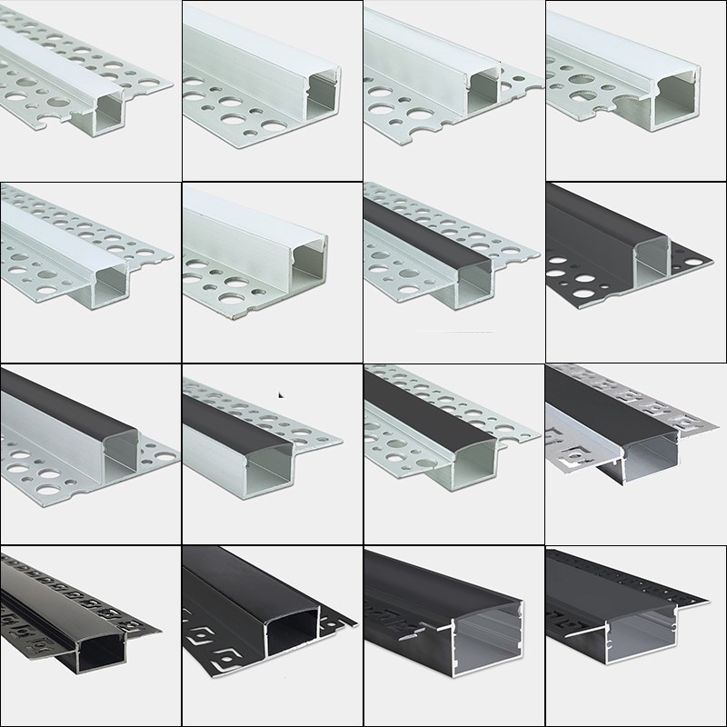 led线形灯12V24V追光流水线条灯公分加厚钛合金线条灯暗装线条灯