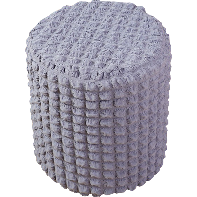 弹力圆柱形凳子套罩小板凳椅子套化妆梳妆草墩圆形皮蹲坐蒲团藤编