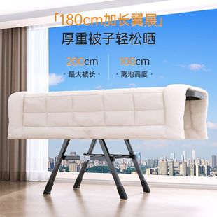 晾衣架落地折叠室内外家用阳台晒衣杆简易卧室婴儿宝宝凉衣服神器