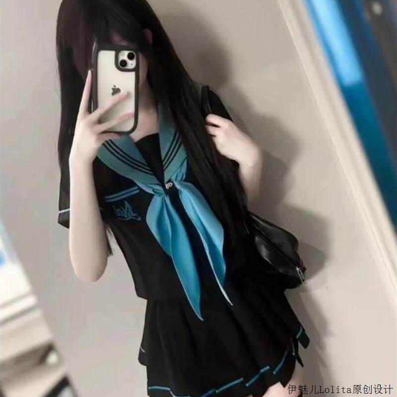 2025年夏季新款原创日系幼萌系jk制服短水手服套装可爱软妹学生