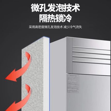 四门冰箱酒店冰柜厨房专用商用冷冻柜大容量立式冷藏冷冻六门冰柜