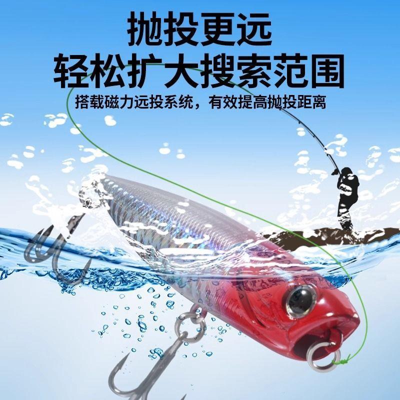 路亚水面系之字狗大克重浮水波爬青稍之字拖拉机鲈鱼翘嘴远投假饵