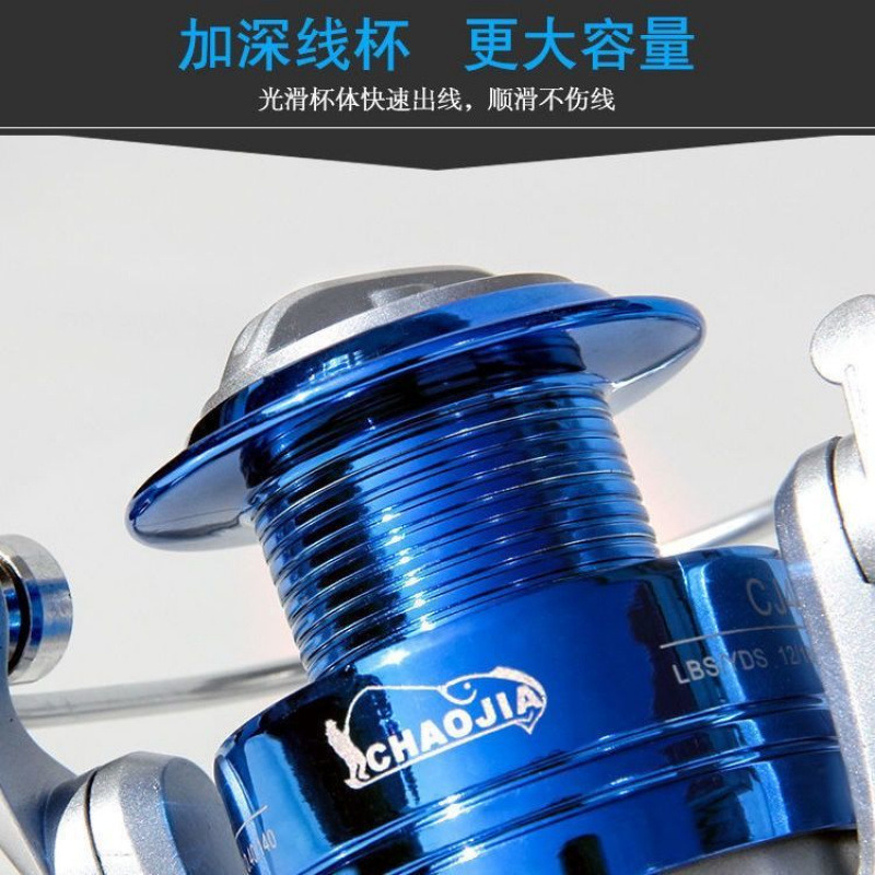渔轮纺车轮鱼线轮抛竿远投海竿轮路亚轮筏竿鱼轮金属机芯