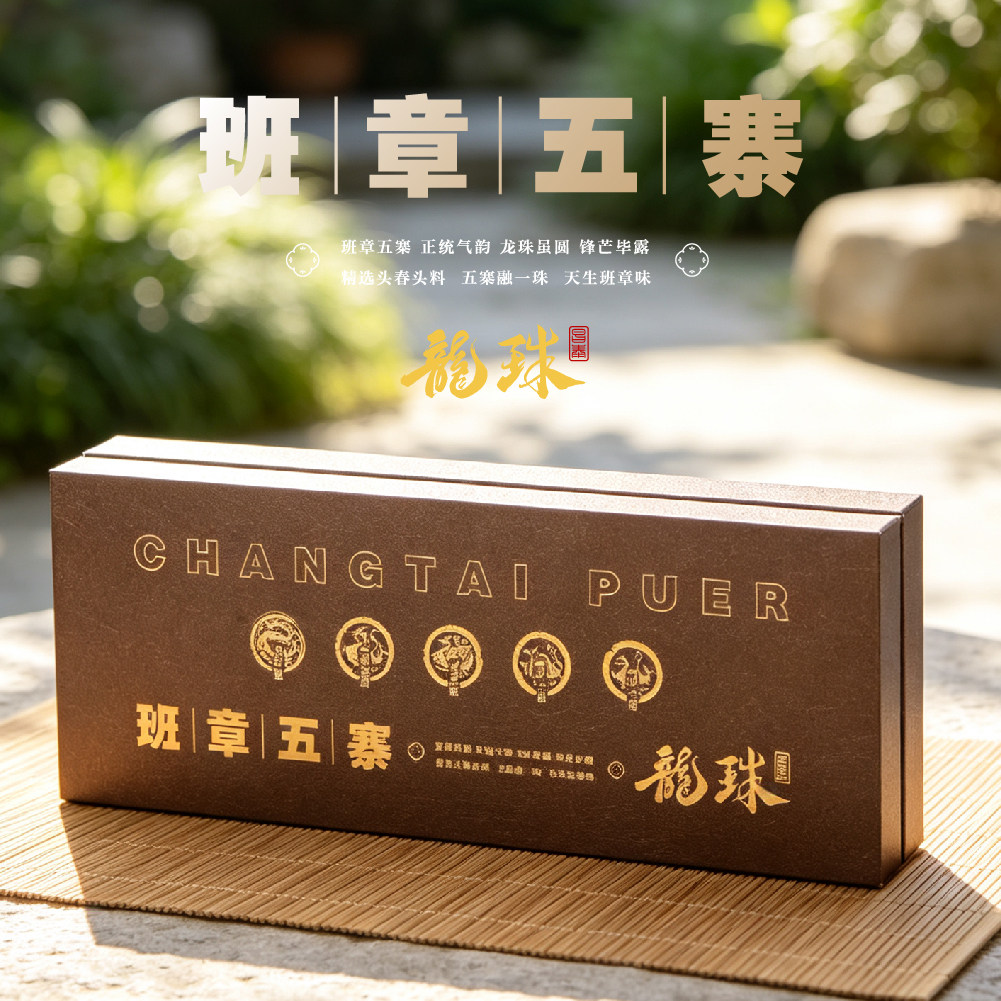 【昌泰普洱】2023年班章五寨龙珠头春古树生普山头茶礼盒便携送礼