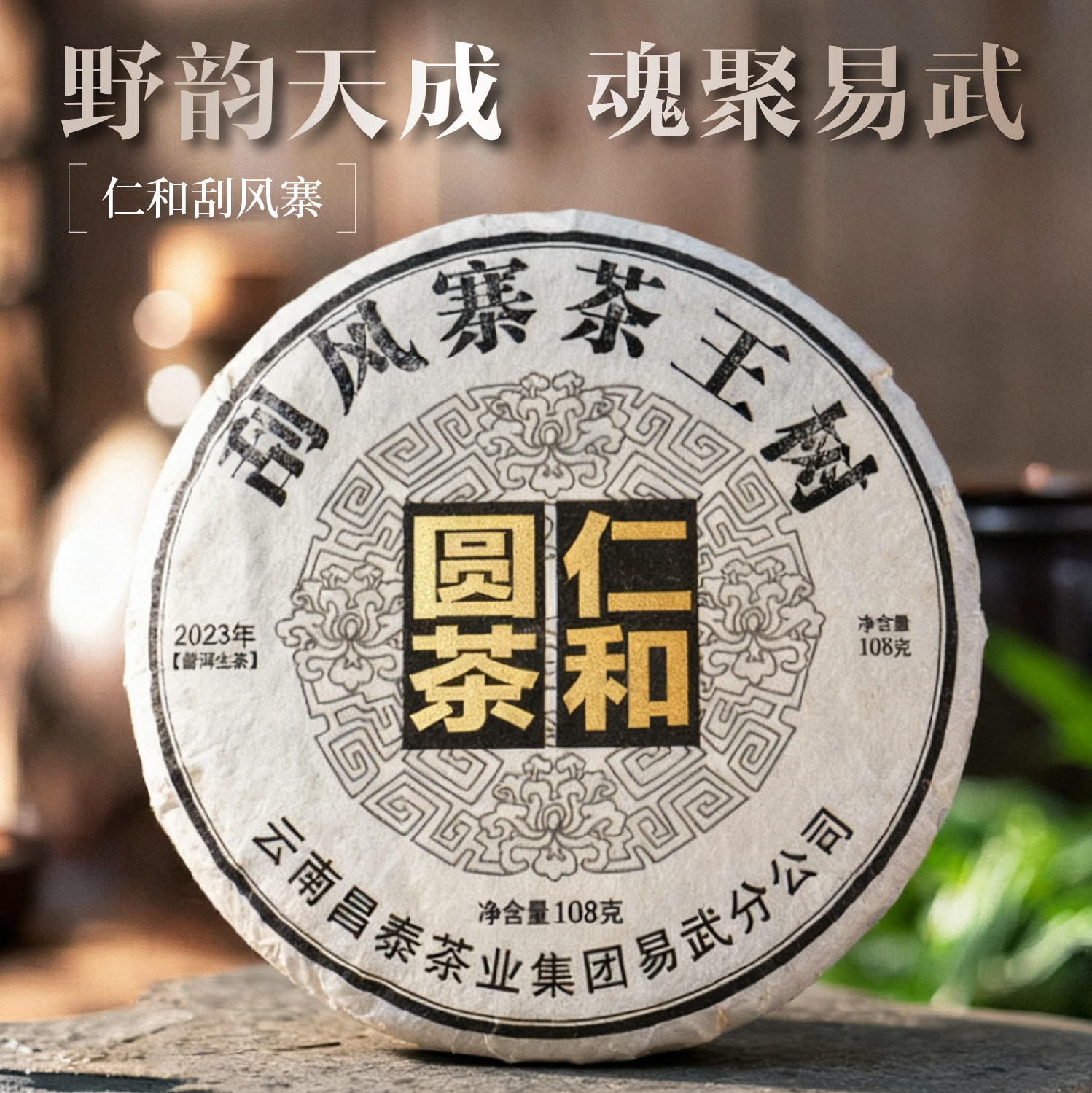 仁和刮风寨古树普洱生茶108g