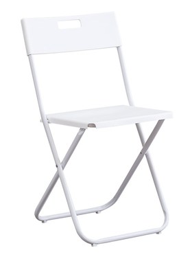 塑料折叠椅会议凳子便携培训椅办公靠背椅白色餐椅宿舍椅子电脑椅