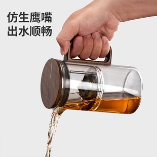 飘逸杯泡茶壶茶水分离器全玻璃过滤泡茶神器 磁吸茶具2024新款