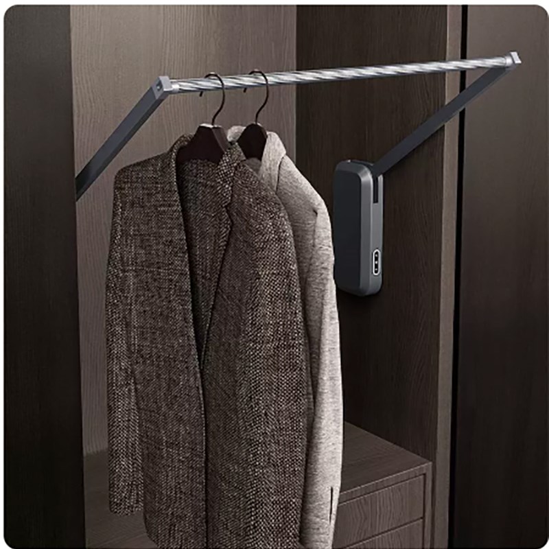 衣柜智能挂衣杆电动升降杆电动升降挂衣杆遥控电动升降挂衣架