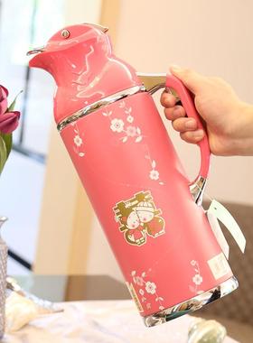 婚庆热水壶结婚陪嫁保温水壶红色热水瓶大容量喜庆保温壶一对装