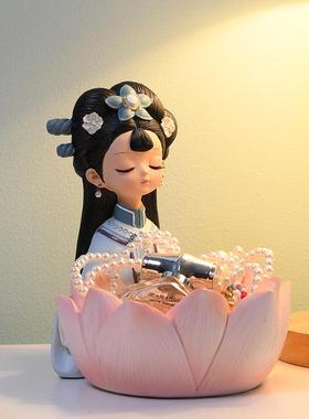 新中式国潮古风摆件创意家居装饰品客厅玄关钥匙收纳乔迁新居礼物