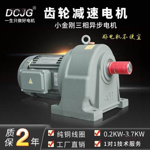 小金刚减速电机380V交流立式400W卧式带刹车750W齿轮减速机麦太保