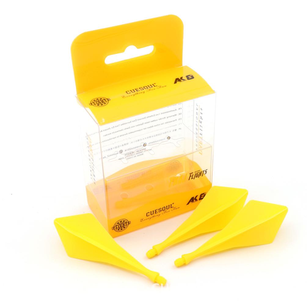 CUESOUL/Q獣3支装AK8系列钻石形状赛级俱乐部一体式飞镖尾翼套装