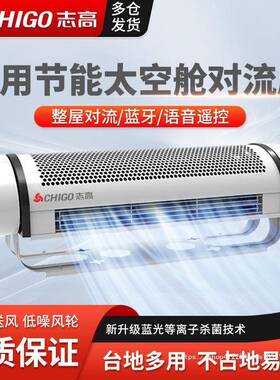 新款壁挂式电风扇大风力家用落地扇离子蓝光空气对流循环扇挂壁扇