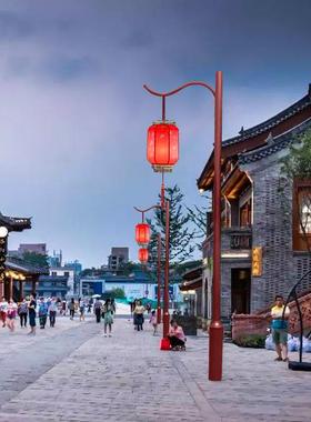 高杆灯景区景点装饰灯红色灯笼路灯户外防水仿古中国经典风景观灯