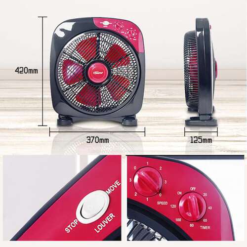 出口12寸风扇家用学生table fan 静音台式风扇box fan
