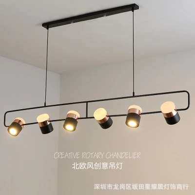 现代创意金属吊灯LED吧台餐桌吊灯个性简约小餐厅灯旋转吊灯