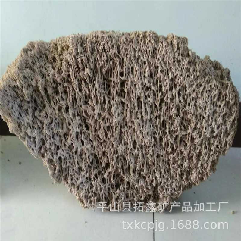 拓鑫盆景吸水石 大小规格 黄色软料吸水石 麦管石上水石