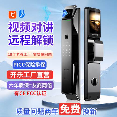 外贸全自动指纹锁人脸识别锁密码锁门智能锁电子锁防盗门锁X7