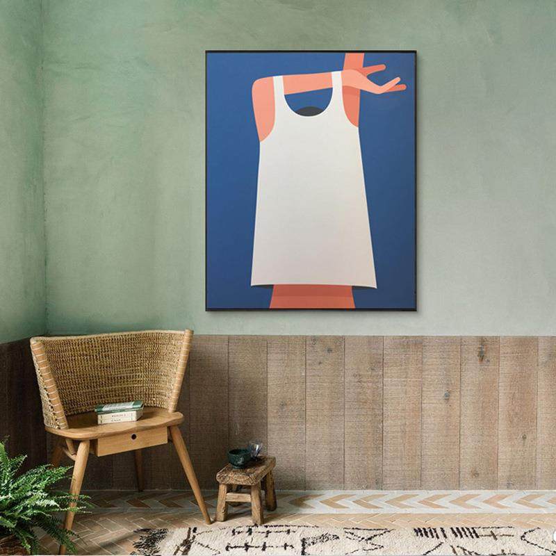 哥本哈根设计师艺术挂画现代简约民宿壁画客厅餐厅意境装饰画