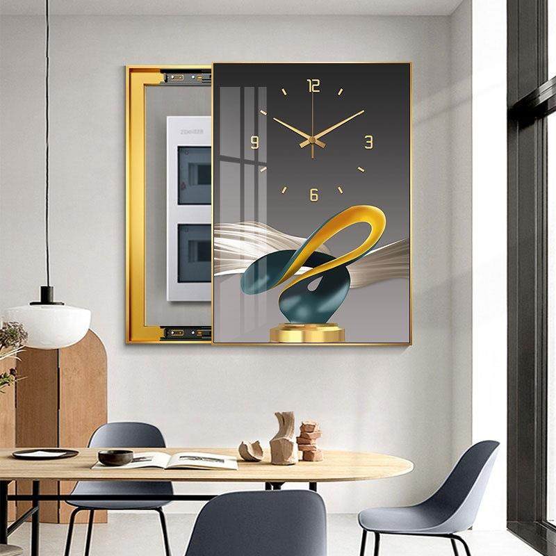 轻奢竖款电表箱装饰画电闸盒开关盒强电源箱配电箱遮挡钟表画,清洗/食品/商业设备,风口/风叶/风机配件,淘宝优惠券,粉丝福利购,淘宝优惠卷