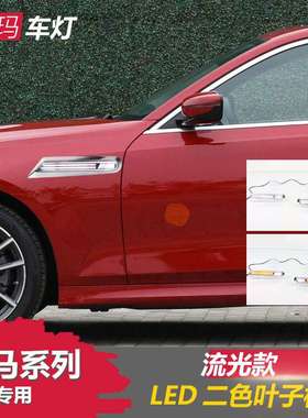 适用于宝马12345678系GTX1X2X3X4X5X6X7Z4LED叶子板改装侧边灯