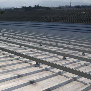 铁皮瓦平屋顶光伏板安装支架系统太阳能支架