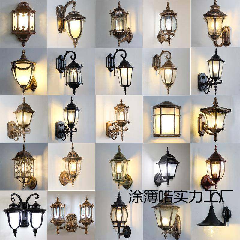 LED户外壁灯防水庭院灯过道阳台楼梯灯走廊欧式花园别墅外墙壁灯
