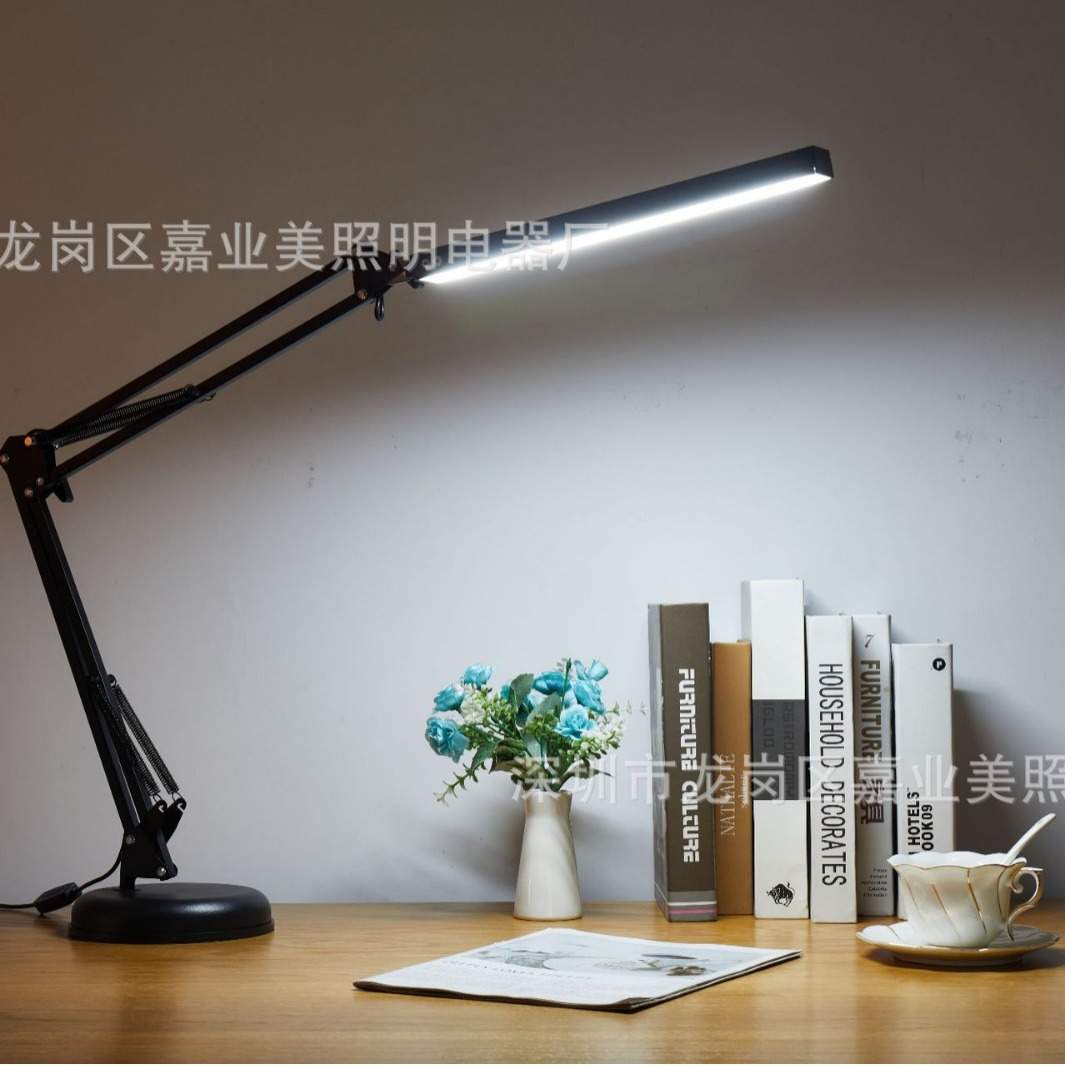 悬臂折叠台灯护眼底座 usb学生宿舍阅读学习led书桌万向长臂台灯