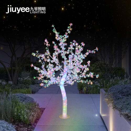景观灯LED户外灯防雨水节日亮化工程庭院装饰灯1.8m水晶发光树灯