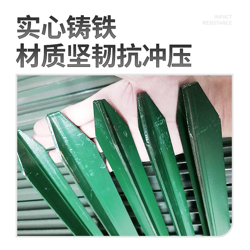 三角铁丝网立柱防锈尖头实心立柱户外养殖护栏网立柱围网铸铁柱子