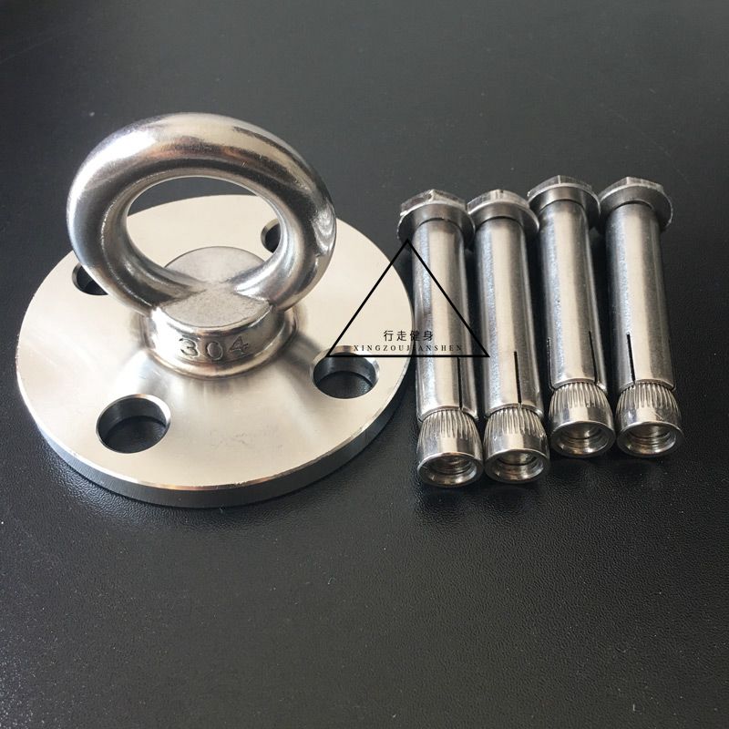 304不锈钢空中瑜伽固定盘 沙袋秋千吊床吊椅吊环圆盘挂盘屋顶吸盘