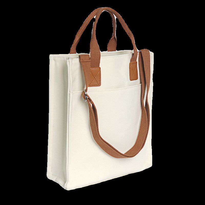 加急外口袋斜跨帆布包定制印图包包手提袋加厚礼品袋来图定制logo