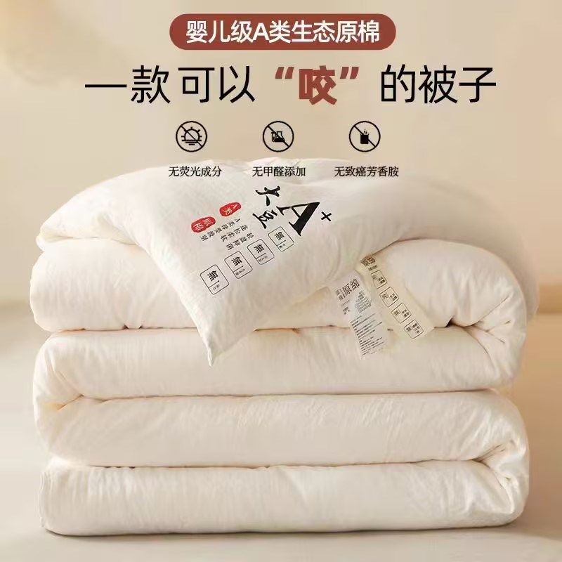 新款大豆纤维冬季加厚保暖被芯宿舍单人空调棉被子10斤200x230cm