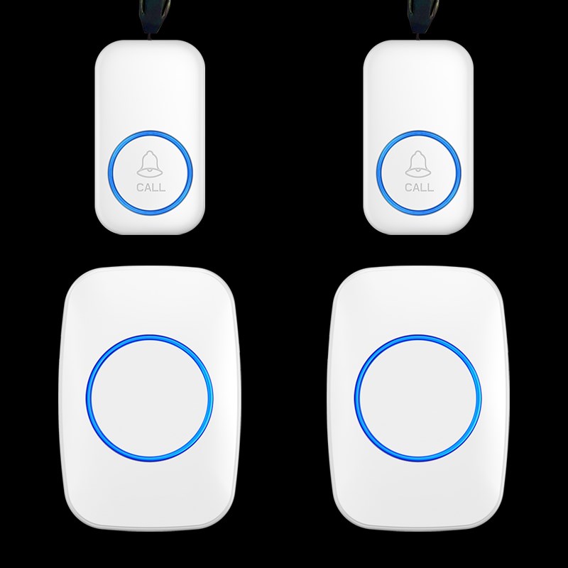 老人呼叫器无线老年人二拖二呼救器床头家用呼唤铃看护按铃器