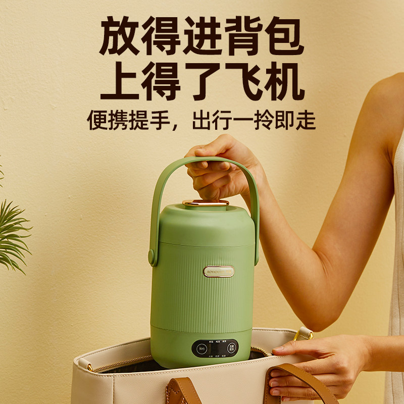 罗娅便携式电煮锅电炖锅家用多功能炖煮锅学生锅旅行出差一人食