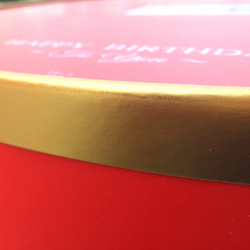 5套加高双层三层蛋糕盒圆形加厚烫金白卡纸烘焙点心盒子16-20寸