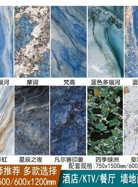 广东奢石深色通体大理石瓷砖750x1z500 600x1200客厅地砖工程别墅