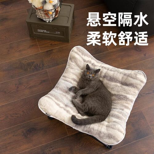 冬季保暖宠物行军床悬空离地狗狗床防潮猫窝便携可折叠狗窝露营床