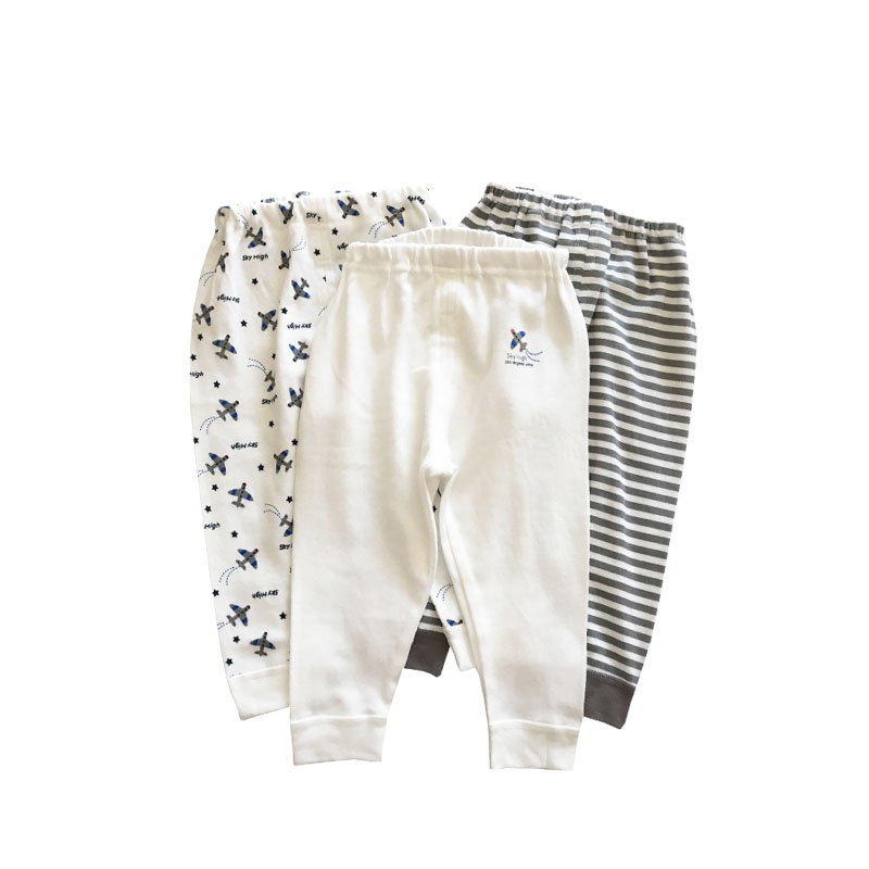 2020秋冬新款中小童大童衬裤线裤男宝宝全棉家居打底裤睡裤