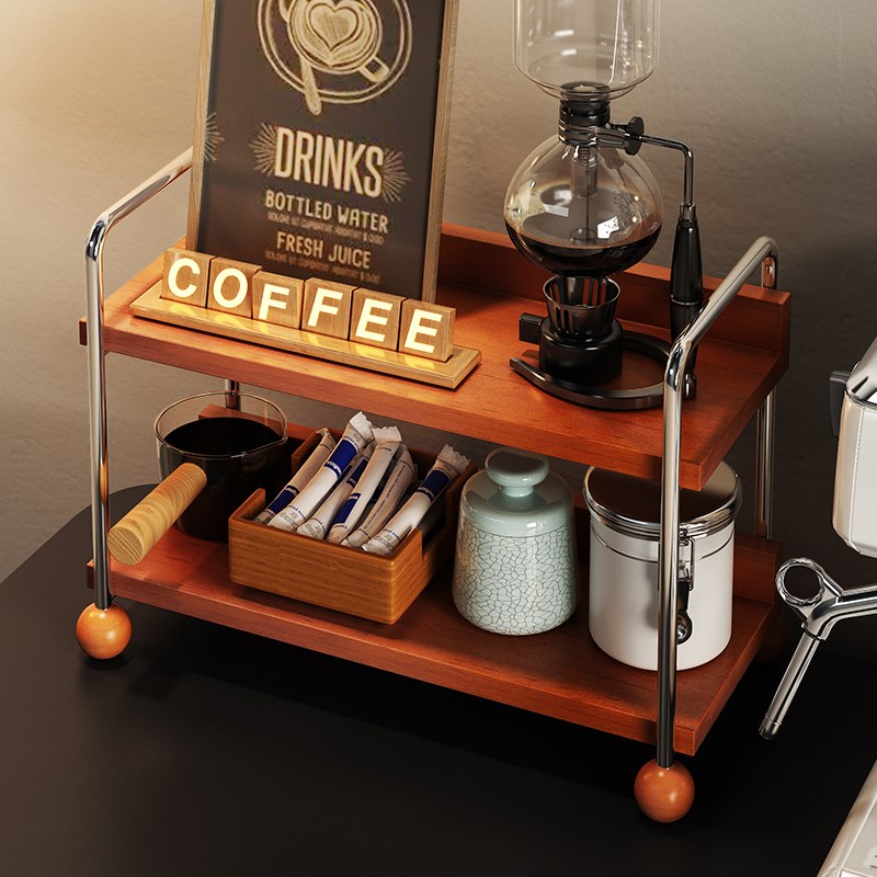 中古杯子收纳置物架水杯茶杯厨房桌面咖啡多功能办公室茶水间杯柜