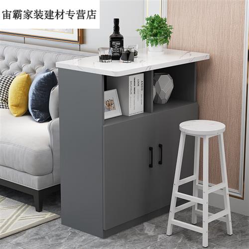 框庭玄关酒吧台 家用吧台桌厨房餐吧隔断柜多功能玄关柜现代简约