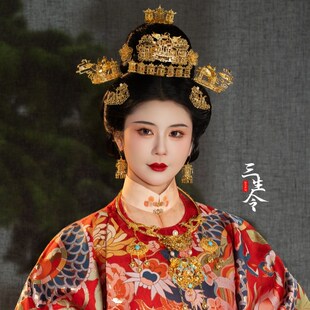【宫阙】明制复原狄髻楼阁金簪发冠发饰富贵大气古风中式发饰